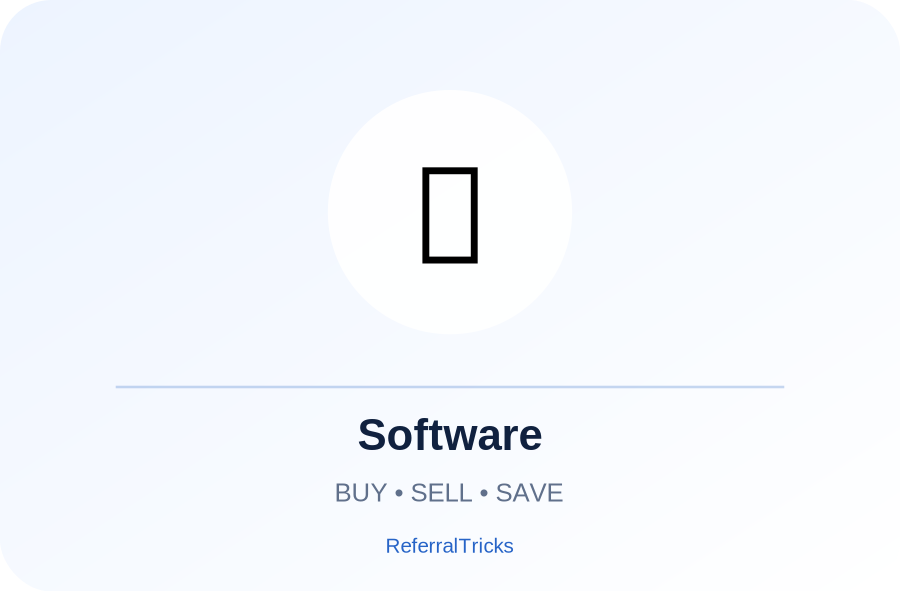 Software gift cards